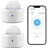 XPJBKC 2 sensori di movimento Zigbee 3.0, sensore di movimento intelligente ZigBee con funzione di allarme, angolo di rilevamento di 120°, compatibile con app Smart Life/Tuya, raggiungimento di sicurezza