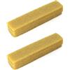 QWORK® 2 Pezzi Pulitore per nastri abrasivi, blocco di pulizia in gomma per carta vetrata - 200 x 40 x 40 mm
