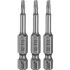 QUARKZMAN 3 Pezzi Punta Cacciavite A Stella Torx T10 Attacco Esagonale 1/4 Lunghezza 50mm (2) Punta Magnetizzata Senza Foro Anti-Manomissione A 6 Punte Cacciavite A Stella In Acciaio.