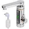CJHZQYY Scaldabagno elettrico istantaneo, rubinetto girevole a 360°, con indicatore di temperatura LED, 3000 W, bagno cucina, acqua e riscaldamento rapido
