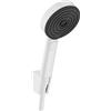 hansgrohe Pulsify Select S - Set doccetta per doccia con doccino a risparmio idrico (EcoSmart, 3 getti incl. PowderRain), tubo flessibile (1,60 m) e supporto, bianco opaco, 24305700
