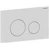 Geberit Sigma 40 - Piastra rotonda in acciaio inox bianco opaco per sciacquone Sigma 8 cm (UP720) e 12 cm (UP320)
