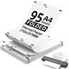 OSDUE Carta termica A4,95 fogli Carta termica A4 per Stampante,210x297mm per Stampante Termicas Portatile, Cartas A4 Stampantes Portatile senza BPA,Resistente a Olio Umidità,per documenti, pagine Web