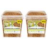 EWL Naturprodukte Vermi della Farina essiccati 460 g (3 L), Snack a base di Insetti per Uccelli, Pesci, Tartarughe, Roditori e Rettili (Confezione da 2)