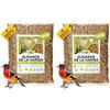 EWL Naturprodukte Vermi della Farina essiccati 160 g (1 L), Snack a base di Insetti per Uccelli, Pesci, Tartarughe, Roditori e Rettili (Confezione da 2)