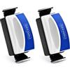 Nobleza - Doppio Raschietto Magnetico Acquario Spazzola, Calamita Acquario Pulizia Vetro, Spazzola Magnetica in Vetro per Acquari con Raschietto per Alghe(L13.8*W5*H8CM) (Confezione da 2)