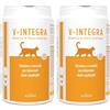 V-INTEGRA Gatto Adulto - Integratore Completo Ricco di Vitamine e Minerali, per la Dieta Casalinga di gatti adulti di tutte le età - 200g - Made in Italy (Confezione da 2)