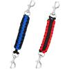 lasuroa 2pz Collare a Punte Fermaglio Sicurezza, 17,4x2cm Rotazione 360° Cinturino Sicurezza Collare Cane Prolunga Guinzaglio Cani Doppio Moschettone per Collegare Pettorina Cane (Rosso, Blu)