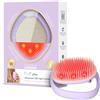 FOREO FLIP Play Spazzola capelli LED 3-in-1 - Spazzola districante e spazzola massaggio cuoio capelluto, stimolazione capelli con luce blu, verde e rossa per capelli dall'aspetto più forte e pieno