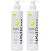Navir Profesional NAVIR Professional | Maschera cheratina capelli danneggiati - Nutrimento e riparazione intensa - Senza solfati - 200 ml (Confezione da 2)