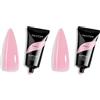 Nailfor Acrylgel PINKY 30ML In Tubo Per Ricostruzione Unghie 30ml Made In Usa Facile Allungamento Estensione Unghie Professionale Rapida, Veloce E Resistente - Made in USA (Confezione da 2)