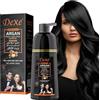 LUJAJIAO Shampoo istantaneo per capelli neri 420ml - Shampoo tintura semipermanente per capelli neri per naturali, dura 30 giorni, formula ad azione rapida per uomini e donne (Natural Black)