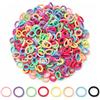ACKKOR, 500 elastici per capelli neonati, 8 colori caramello, senza cuciture, elastici, per bambine e bimbe piccole
