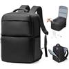 bergsalz Zaino Ryanair 40x30x20 Sottovuoto Con Pompa Zaino Da Viaggio 40x30x20 Bagaglio a Mano Ryanair Sottovuoto Da Donna Uomo Nero