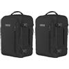 BidMamba Zaino Bagaglio A Mano 40x20x25 Ryanair, Zaino Borsa 20L Voli Low Cost Easyjet (Confezione da 2)
