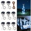 HIULLEN 8 luci a LED a energia solare, per bottiglie di vino, 2 m, 20 LED, in sughero, per bottiglie di vino, per fai da te, feste, giardino, matrimonio (luce bianca)