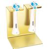 YYBO Porta Testine Spazzolino Elettrico, YYBO Porta Spazzolini Elettrici, Porta Spazzolino Elettrico da Muro, Portaspazzolini da Bagno Portaspazzolino Elettrico (Oro, Piccolo)