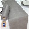 NATUARTE, Runner da Tavola Grigio, Rotolo di TNT da 25 metri x 30 centimetri, Decorazione Tavola, Stoffa Decorazione Matrimonio, Battesimi, Comunioni, Compleanni, Colore Grigio