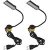 Lixada Lampada a LED per macchina da cucire, 30 luci a LED, con base magnetica, per tutte le macchine da cucire, colore nero, 2 pezzi