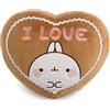 NICI Cuscino MOLANG Cuore Pan di Zenzero 35x28,5 cm - Morbido e Decorativo per Cameretta e Casa, Idea Regalo | 63303