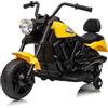 GarveeHome Moto elettrica per bambini 6 V - Moto per bambini ricaricabile, veicolo elettrico a batteria 6 V, con caricabatterie, per 3 - 6 anni, giallo