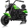 GarveeHome Moto elettrica per bambini 6 V - Moto per bambini ricaricabile, veicolo elettrico a batteria 6 V, con caricabatterie, per 3 - 6 anni, verde