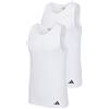 adidas Intimo da Uomo (2 Pezzi) - Canotta Intima in Cotone Attivo Flex, Bianco_4am006, L