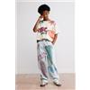 Desigual, PANTALONI DI JEANS STAMPATI, Cotone, Blu, 11/12