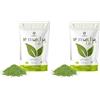 ERBOTECH Tè Matcha BIO, The Verde Giapponese Biologico in Polvere, Busta da 200g, Multivitaminico Naturale al 100%, Vegan. Ideale per Dolci, Frullati, Tè freddo (Confezione da 2)