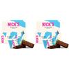 N!CK'S NICKS Barretta d'avena al cioccolato fondente, tradizionale snack Flapjack, oat bar ad alto contenuto di fibre senza zuccheri aggiunti (12x35g) (Confezione da 2)
