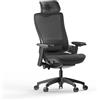 Elgato Embrace - Sedia ergonomica da studio con bordo a cascata, schienale in rete, braccioli 4D, logo discreto, altezza regolabile, meccanismo di inclinazione e blocco, base con rotelle