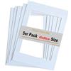 TUKA-i-AKUT 5X Passe-partout da 60x80 cm (per Foto da 40x60 cm), Senza Acidi e Resistente All'invecchiamento, Passepartout per Inquadrare Foto, Poster, Stampe d'Arte, ECC. Bianco, TKD9100-60x80-5x