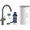 Grohe Red Duo 30 083 AL1 Miscelatore multifunzione cucina con boiler taglia M da 4 Litri per acqua bollente istantanea finitura Antracite - Grigio antracite spazzolato - 30083AL1