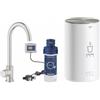 Grohe Red Mono 30 085 DC1 Miscelatore cucina a colonna e boiler taglia M da 4 Litri per acqua bollente istantanea finitura Cromo spazzolato - 30085DC1