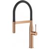Grohe Essence 30 294 DA0 Miscelatore monocomando cucina con doccetta professionale e flessibile elastico finitura Bronzo - Oro rosa - 30294DA0