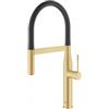 Grohe Essence 30 294 GN0 Miscelatore monocomando cucina con doccetta professionale e flessibile elastico finitura Oro - Oro spazzolato - 30294GN0
