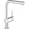 Grohe Minta 30 274 000 Miscelatore monocomando cucina con doccetta estraibile a 2 getti finitura Cromo - 30274000