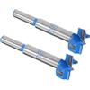 Kozelo 2pz Forstner Trapano Punte - 25mm Tungsteno Carburo Trivella Apri per Legno Mobili Cerniere Lavorazione Legno Uso, Rotondo Gambo, Scuro Blu
