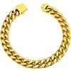 ChainsHouse Cuban Link Bracelet Stainless Steel Cuban Bracelet Chain Gifts for Boyfriend Bracelet Chunky Gold Bracelets for Men Curb Chain Bracelet