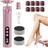 PORFOYO Pedicure elettrico,Professionale Piedi,2 in 1 Lima Elettrica per Piedi,Rimuovi Calli Piedi Elettrico,Lima Elettrica per Piedi,20 Dischi Abrasivi 10 Anelli Chiodi, Velocità Regolabile