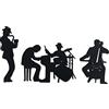 J-Fly Bathroom Decorations for Living Room Western Decor Music Metal Wall Art Jazz Music Theme Saxophone Wall Hanging Bedroom Office