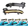 Yoegerery Indicatori di direzione dinamici a LED per BMW F20 F30 F31 F21 F22 F23 | per F32 F33 F34 X1 E84 F36 F87, 1 paio di indicatori di direzione per specchietti laterali (Nero)