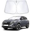 GFWGTS Parasole per parabrezza compatibile con Nissαn Qashqai J12 2021-2024 2025, parasole per parabrezza anteriore con protezione UV, protezione dal calore, pieghevole, accessori per parasole auto