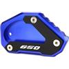 ZESIDIMO Accessori per Suzuki vstrom 650 DL650 XT V-Strom 650XT 2004-2022 Piastra Supporto Estensione Cavalletto Laterale per Moto DL 650 VSTROM650 (blu)