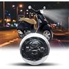 CPOWACE Fanale anteriore a LED da 12 V, con marchio di omologazione E-Mark E, per moto Vespa GTS 300