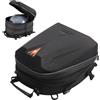 AFNCX Borsa posteriore per moto con guscio rigido ABS, tasca per casco impermeabile, borsa da viaggio per moto con copertura per casco con spazio di archiviazione espandibile 20L-28L