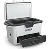 Ninja FrostVault Hard Cooler 47L, Ghiacciaia, Frigo portatile Isotermico, Ghiaccio fino a 6 Giorni, Cassetto Integrato, Scomparto separato Dry Zone, Spazio per 80 Lattine, Grigio Ardesia FB151EUGY