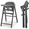 kk Kinderkraft Kinderkraft TINO Seggiolone 3 in 1, Regolabile, Cintura di Sicurezza a 5 Punti, Vassoio Rimovibile, Facile da Pulire, Pieghevole, Adatto a Bambini e Adulti, Grigio