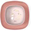 Chicco Set Piatti Bambini, Set Pappa Svezzamento con 1 Piatto Piano e 1 Ciotola, 2 Pezzi, Set piatti impilabili, Ciotola Svezzamento, Riutilizzabili, Piatto Prima Pappa, salvaspazio, 12+ Mesi, Rosa