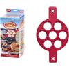 Générique Pancake Maker | Stampo in silicone per pancake e uova - Stampo da cottura antiaderente a 7 fori - Accessorio da cucina per frittelle, Blinis, mini torte, facile da pulire e resistente al calore